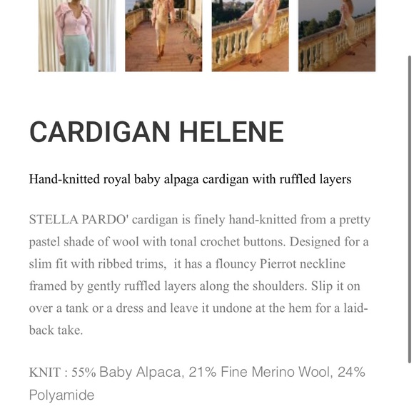 NWOT Stella Pardo Sweater - Picture 9 of 9